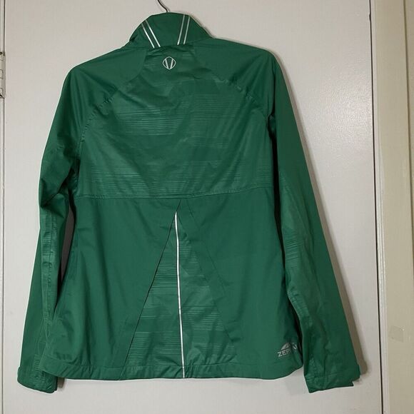 NEW! Sunice Ophelia Zephal Green golf Rain Jacket Womens Medium Jade/Silver $220 - Picture 4 of 7